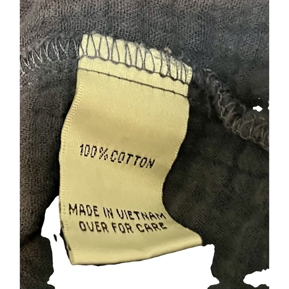 Brannan Blue 100% Cotton Gauze Midi Dress Size M Cottagecore Coastal Fall - Picture 10 of 10